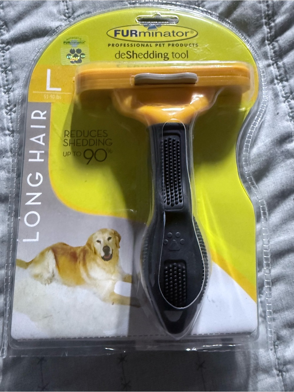FURminator‎ Long Hair deShedding Tool in Yellow and Black